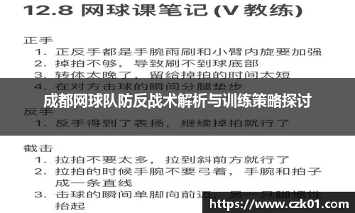 成都网球队防反战术解析与训练策略探讨